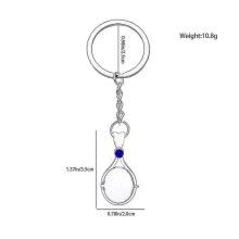 (Keychain, Blue) H2o Same Pendant red sand imprint necklace Mermaid shell openable and closable pendant accessories Gift