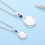 (S, Red) H2o Same Pendant red sand imprint necklace Mermaid shell openable and closable pendant accessories Gift 5