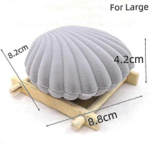 (Melody, Grey Box) H2o Same Pendant red sand imprint necklace Mermaid shell openable and closable pendant accessories Gift