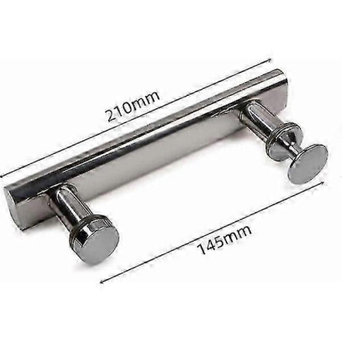 2x Chrome Stainless Shower Door handle 145mm Door handle fo 2