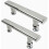2x Chrome Stainless Shower Door handle 145mm Door handle fo 1