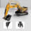 Engineering Excavator Children's Toy Trolley Grab 2