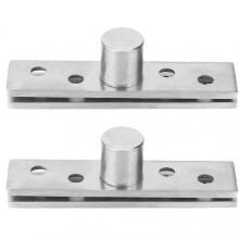2pcs 360 Degree Rotary Pivot Hinge Stainless Steel Rotating Door Hinge 75mm LongCentral Pivot