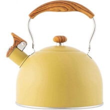 Stove Top Whistling Tea Kettle, 2.5l Stove Top Whistling Tea Kettle, Stainless Steel Teakettle Teapot with Ergonomic Folding Handle Zekai