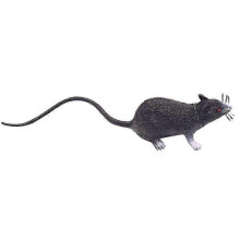 (Black) Simulation Long Tail Mouse Rat Trick Joke Toy Photo Props Halloween Party Decor