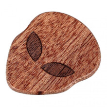 Cool Skull Guitar Pick Halloween Horrible Solid Wood Musical Instrument Accessories Type A(sapele)