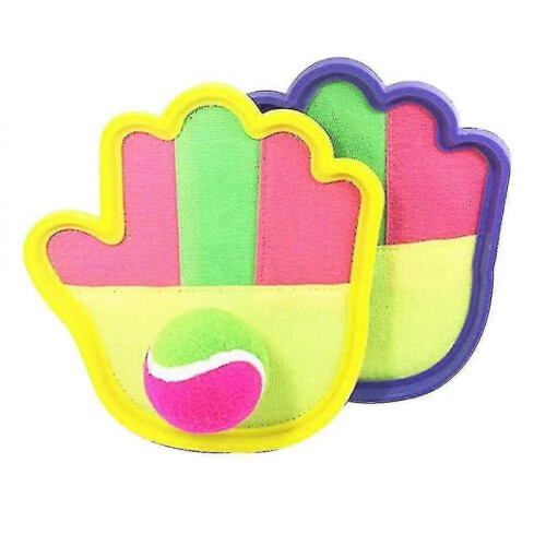 Creative Durable Toss And Catch Game Set-sticky Ball Sucker Gloves Zekai 1