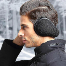 Winter Ear Warmers, Knitted Wool Plush Earmuffs for Men And Women, Adjustable Foldable Ear Muffs, Innovative Ear Protection Zekai