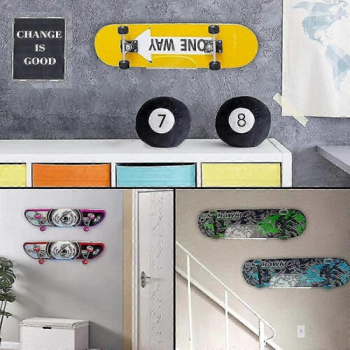 Acrylic Skateboard Rack Transparent Screw Wall Mounted Longboard Display Frame Zekai 2