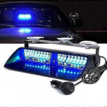 (yellow) Police Lights Car Led Strobe Light Red/blue Amber/white Signal Lamps Flash Dash Emergency Flashing Windshield Warning Light 12v
