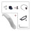 For omi 1S/M365 electric scooter rear screen suit black 2