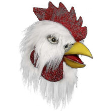 Rooster Costume Chicken Cosplay Animal Halloween Costume Party Latexcostume (white Rooster)