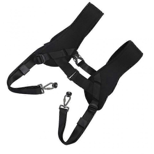 Nylon Double Camera Shoulder Straps Harness with Secure Quick Release Plates
