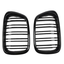 Glossy Black Hood Grille Abs Compatible Bmw E39 5-series 525 528 1995-2004