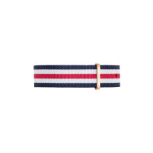 Daniel Wellington Classic Canterbury, Blue-White-Red/Silver Watch Strap, 20mm, NATO, for Men
