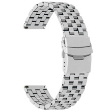 Juntan Metal Watch Strap 24mm Elite Watch Replacement Straps Stainless Steel Watch Band for Men Women Deployment Buckle