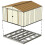 Arrow Arrow FDN106 Storage Shed with Floor Base Kit 3