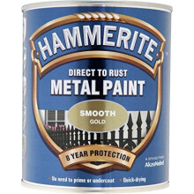 Hammerite Metal Paint Smooth 750ml Gold by Hammerite