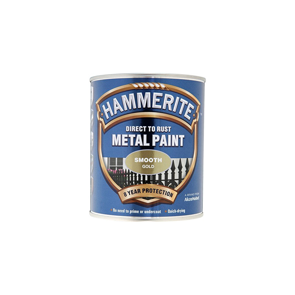 Hammerite Metal Paint Smooth 750ml Gold by Hammerite