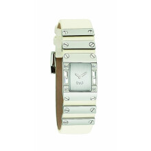 D&G DW0348 Ladies Kilt White Strap Watch