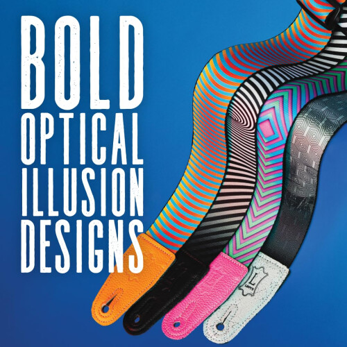 Levy's Leathers Illusion Series MP2OI-002 Polyester Guitar Strap Width 5 cm Robot Design 1
