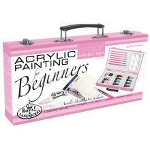 Royal and Langnickel Beginners Artist Acrylic Paint and Brush Set