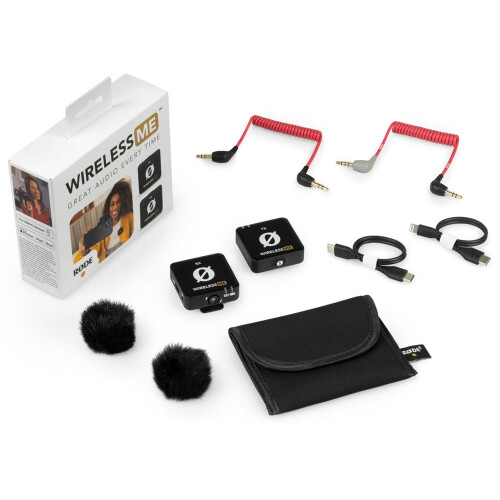Rode R?DE Wireless ME Wireless Microphone System + Lavalier GO Black + Keepdrum Fur Windscreen 1