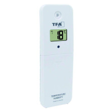 TFA Dostmann Thermo-Hygro-Sender 30.3239.02 for Marbella Pool Thermometer and TFA WLAN Weather Stations with Display White (L) 51 x (W) 20 x (H) 146
