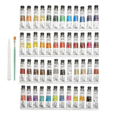 Pebeo - Tintas Acrílicas - Acrílicos de Estúdio - conjunto de 48 tubos de 20 ml em cores assortidas + acessórios