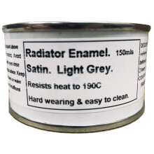 1 x 150ml Light Grey Heat Resistant Satin Radiator Paint
