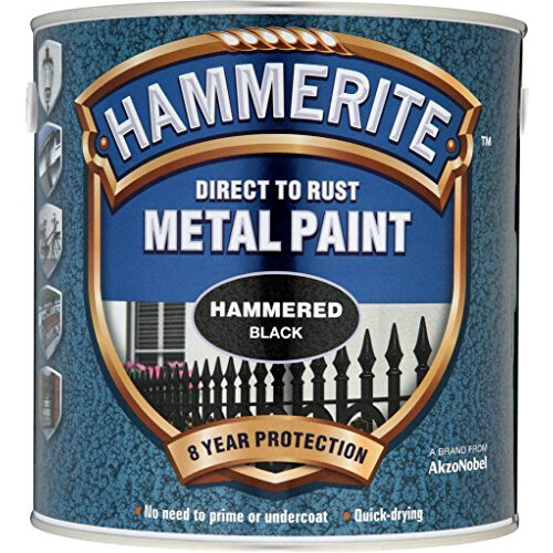 Hammerite Hammerite Metal Paint Hammered 2.5L Black