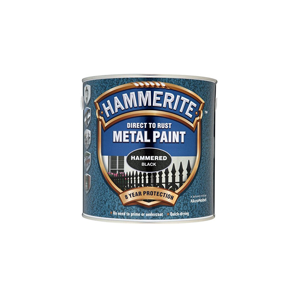 Hammerite Metal Paint Hammered 2.5L Black