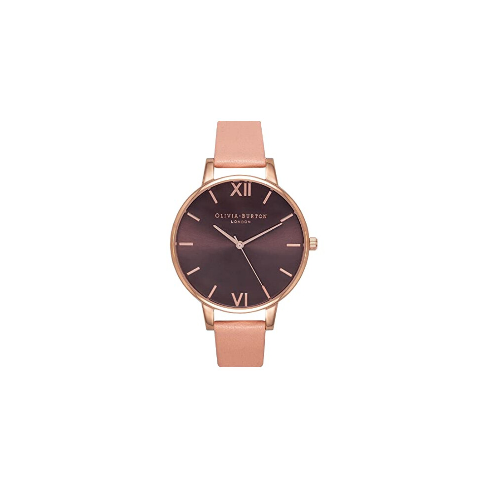 Olivia Burton Womens Analogue Quartz Watch With Leather Strap Ob15bd72 Gold