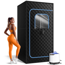 FREEYARE Sauna Box, Portable Sauna for Home, Personal Steam Sauna Tent with 1200W 3L Steamer Heater, 15 Levels, Remote Control, Foldable Chair, Cozy
