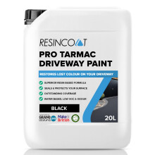 Resincoat Pro Tarmac & Driveway Paint, Outdoor Coating for Driveways, Pathways, Car Parks & More, Water Based, High Resin Content, Restores Lost