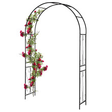 Garden Gear 2.2 Metre Metal Garden Arch Swirl Design Outdoor Decorative Floral Plant Support
