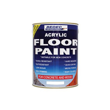 Bedec Acrylic Water Based Floor Paint Black 5 Litre