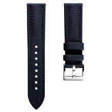 WatchGecko Atlas Sailcloth Strap [Blue, 21mm]