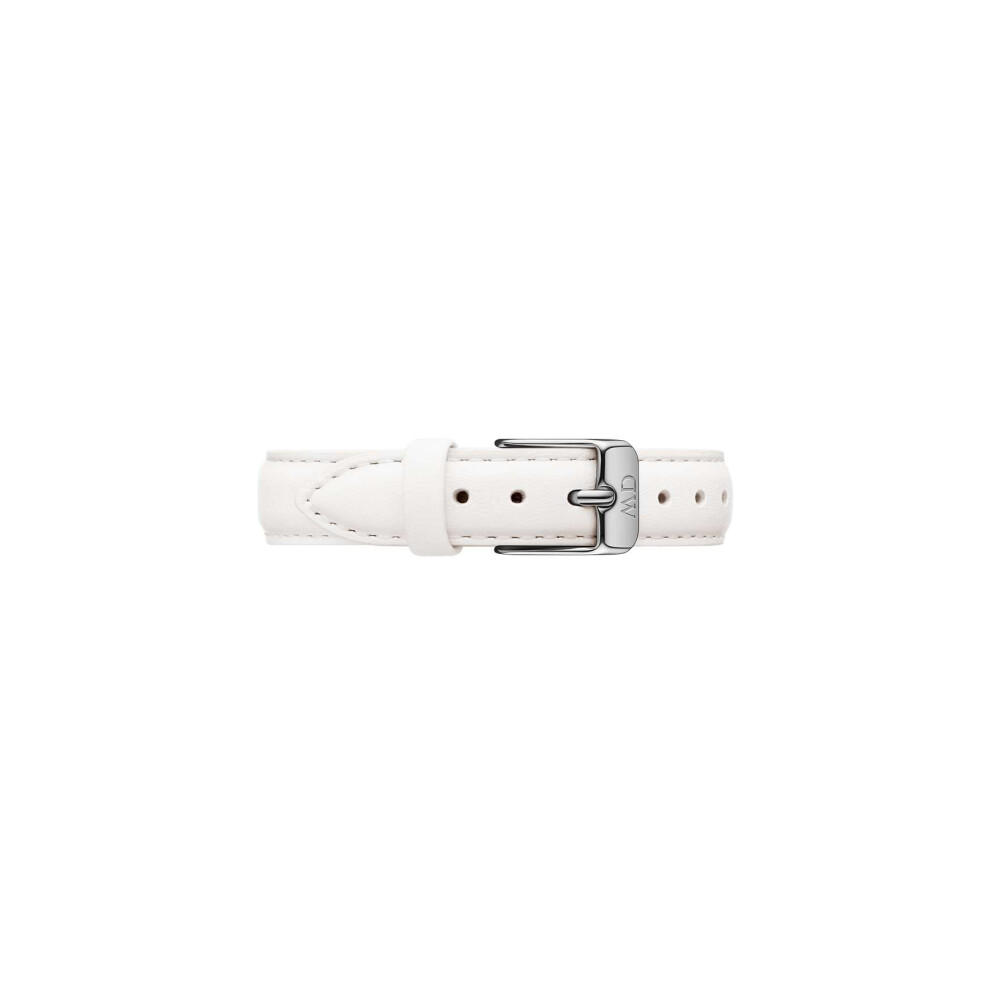Daniel Wellington Petite Bondi, White/Silver Watch Strap, 12mm, Leather, for Women