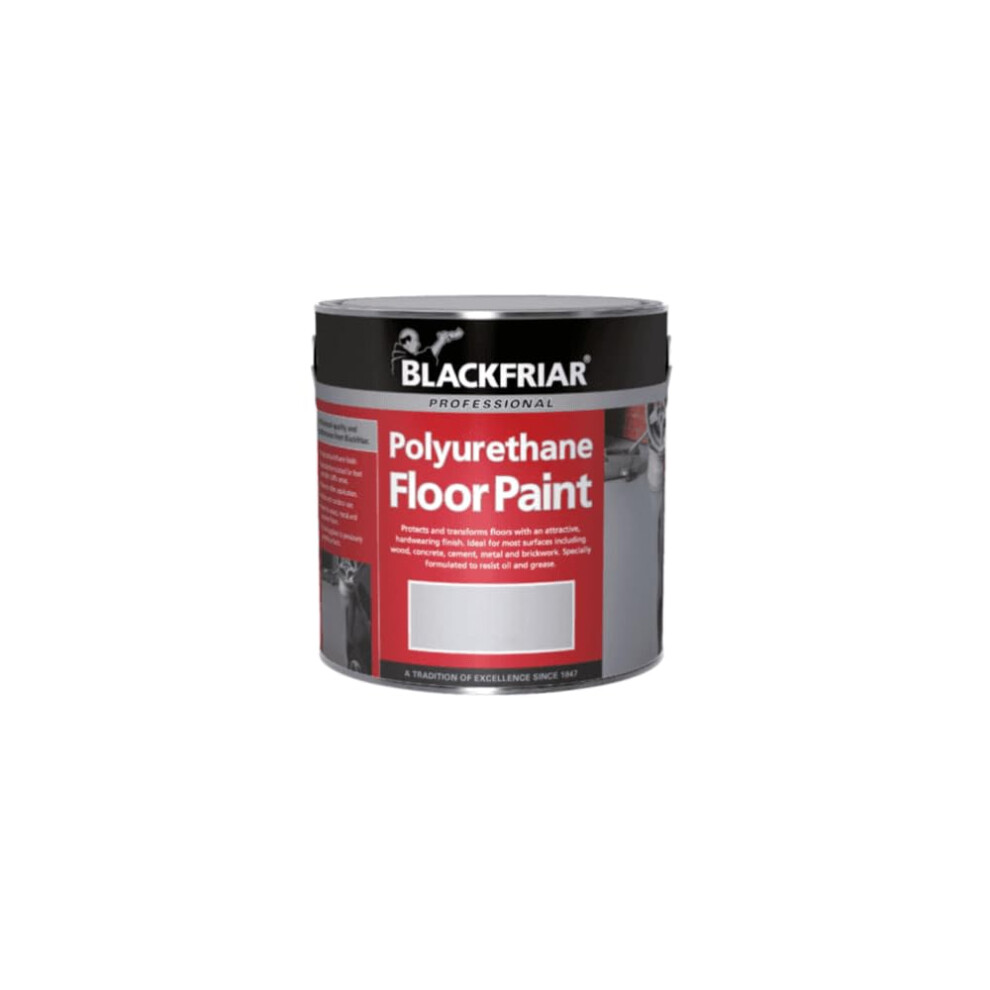 Blackfriar Polyurethane Floor Paint - Hard Wearing - Black - 2.5 Litre