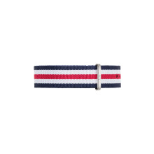 Daniel Wellington Classic Canterbury, Blue-White-Red/Silver Watch Strap, 20mm, NATO, for Men