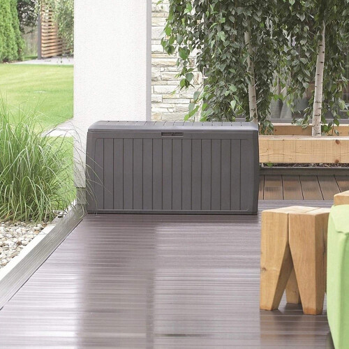Prosperplast Boîte Coffre de jardin Boxe Board de 290L MBBD290 anthracite 2