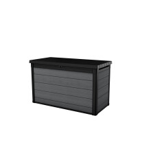 Keter Cortina Cushion Box 200, 757L Storage Space, External Dimensions: 151.7 x 72.5 x 90 cm, Weatherproof, Waterproof, Evotech Material