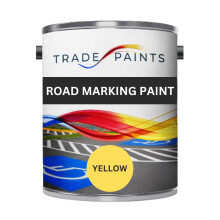 Heavy Duty Road Line Car Park Marking Paint (5 Litre, Yellow.)