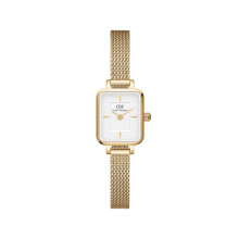 Daniel Wellington Quadro Mini women's watch golden white background DW00100725 316L steel