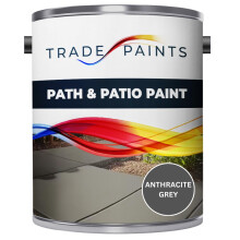 Path & Patio Floor Paint - 5 Litre - Ideal For Stone & Concrete - Smooth Attractive Finish - Use On Garden Patio & Pathway Flags - UV Resistant - Easy