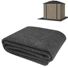 YEXEXINM 8x6.2 FT Outdoor Storage Shed Mat-Waterproof Dustproof Outdoor Carport Mat- Backing Prevents Liquid Penetration?Anti-Slip Patio Furniture