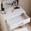 Home Discount (White) Isla 1 Drawer Dressing Table Stool Mirror Set 4