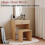 Home Discount (Pine) Isla 1 Drawer Dressing Table Stool Mirror Set 6
