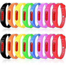 16 Pack Mosquito Repellent Bracelets Individually Wrapped Waterproof Insect & Bug Repellent Wristbands for Kids & Adults Outdoor Travel Camping Hiking
